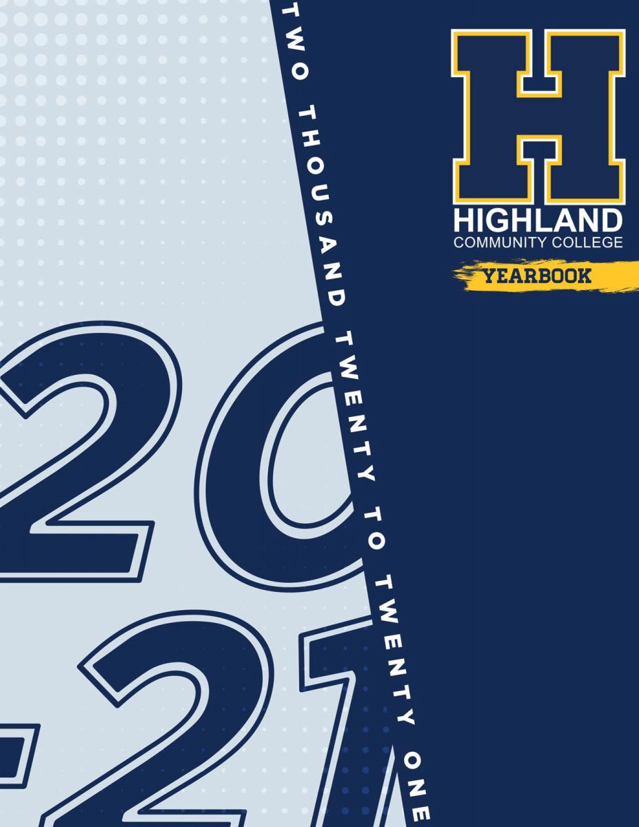 2020-2021 Yearbook Cover with HCC Logo